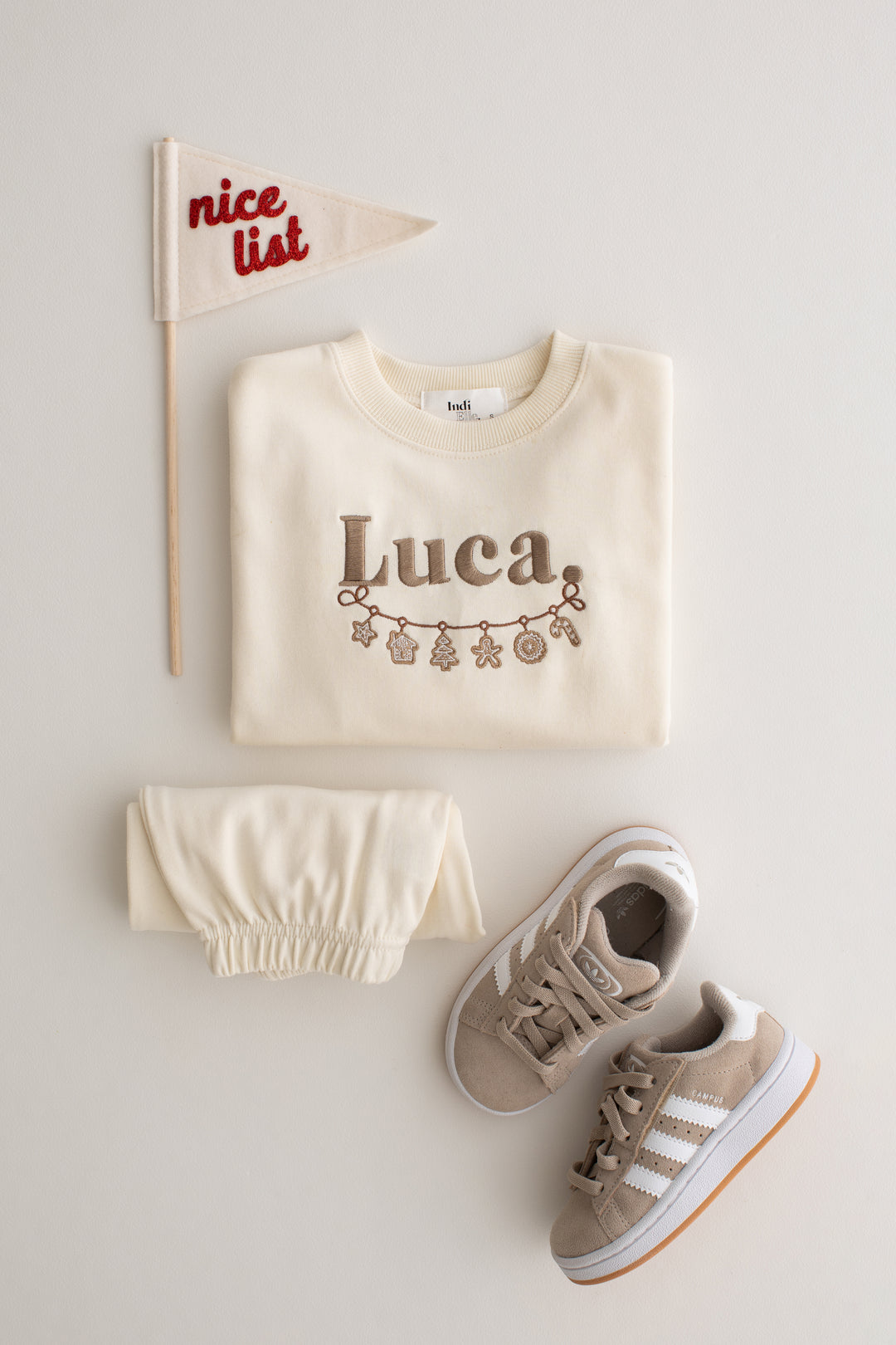 Gingerbread Garland Personalised Tracksuit - Embroidered