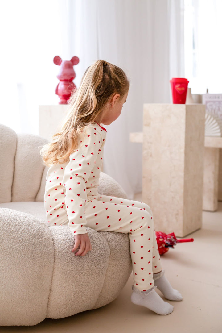 Heart Premium Lounge Set(Initial) - Embroidery