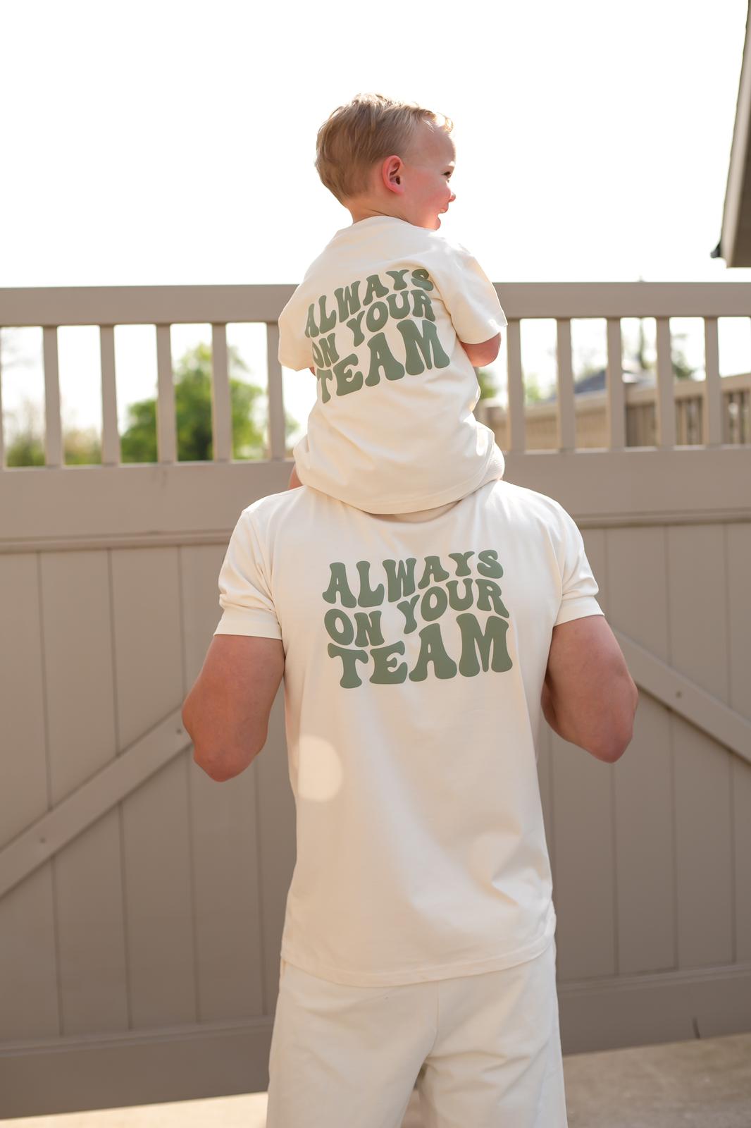 Matching Vanilla Adult Team Tshirt - Bubble Print