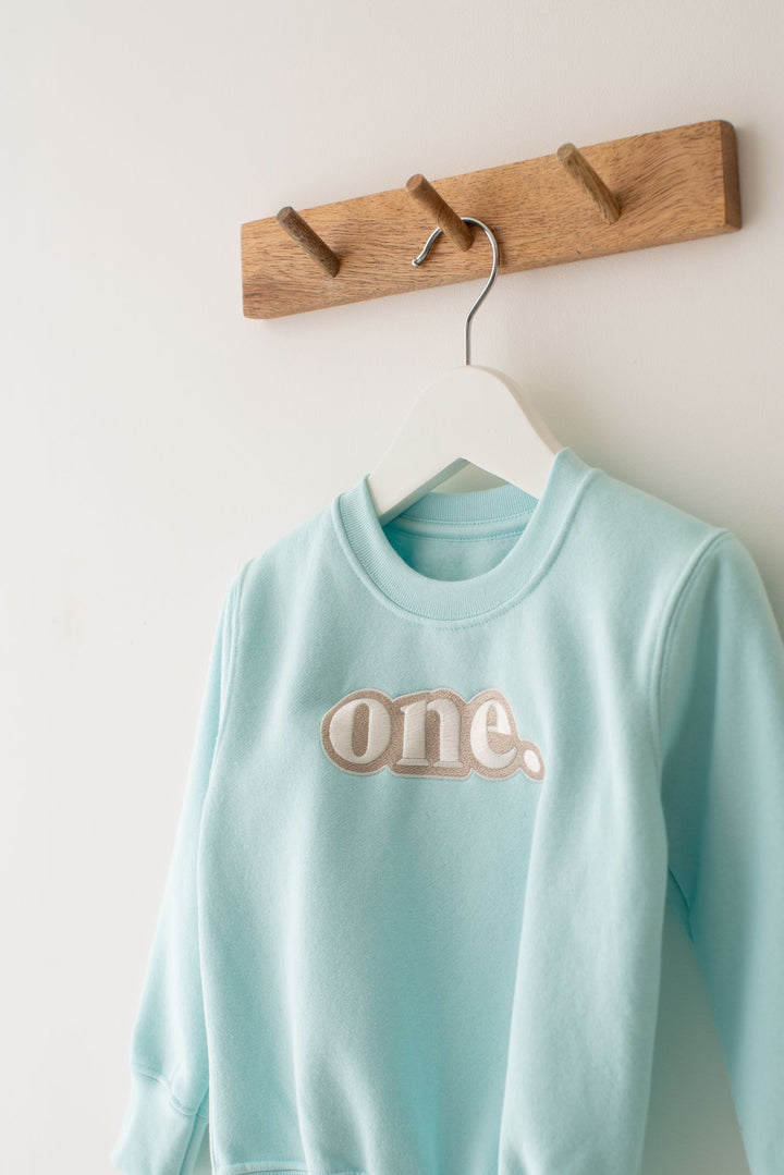 Pastel Bubble Birthday Age Sweatshirt - Embroidery