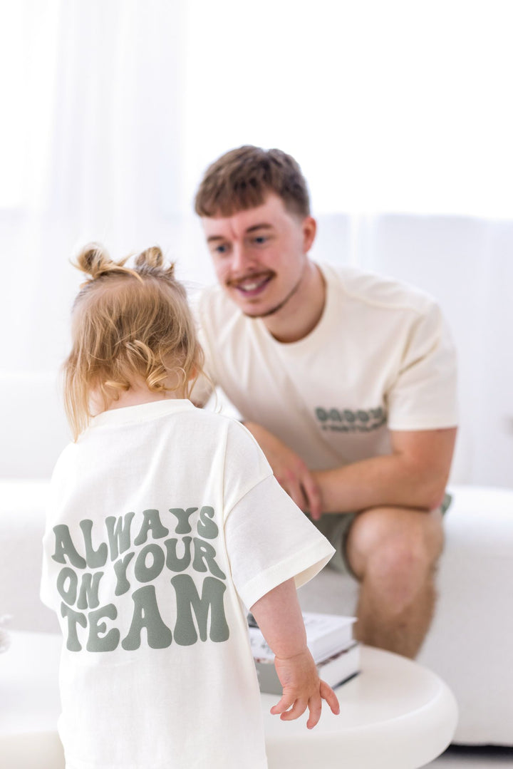 New Style Vanilla Personalise Team Tshirt - Bubble Print