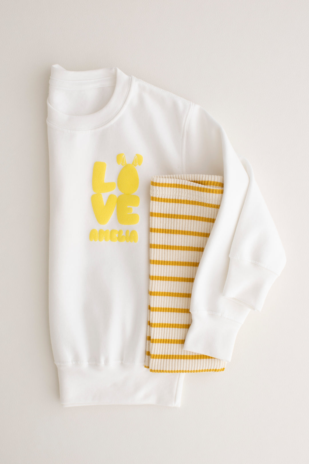 CLASSIC FIT Name Easter Sweatshirt - Bubble print