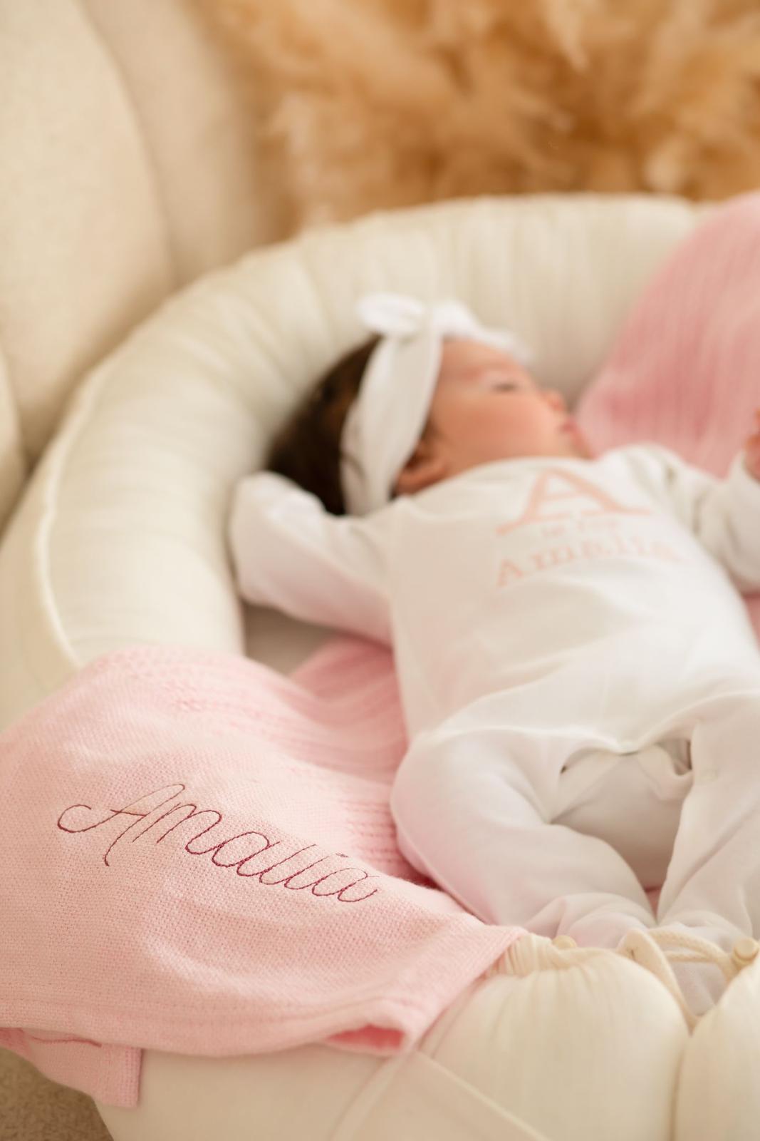 Is for name classic Rompersuit - Embroidered