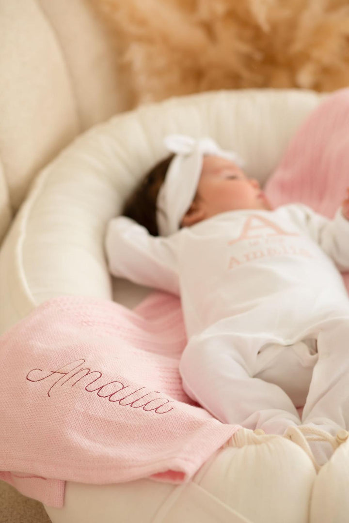 Is for name classic Rompersuit - Embroidered