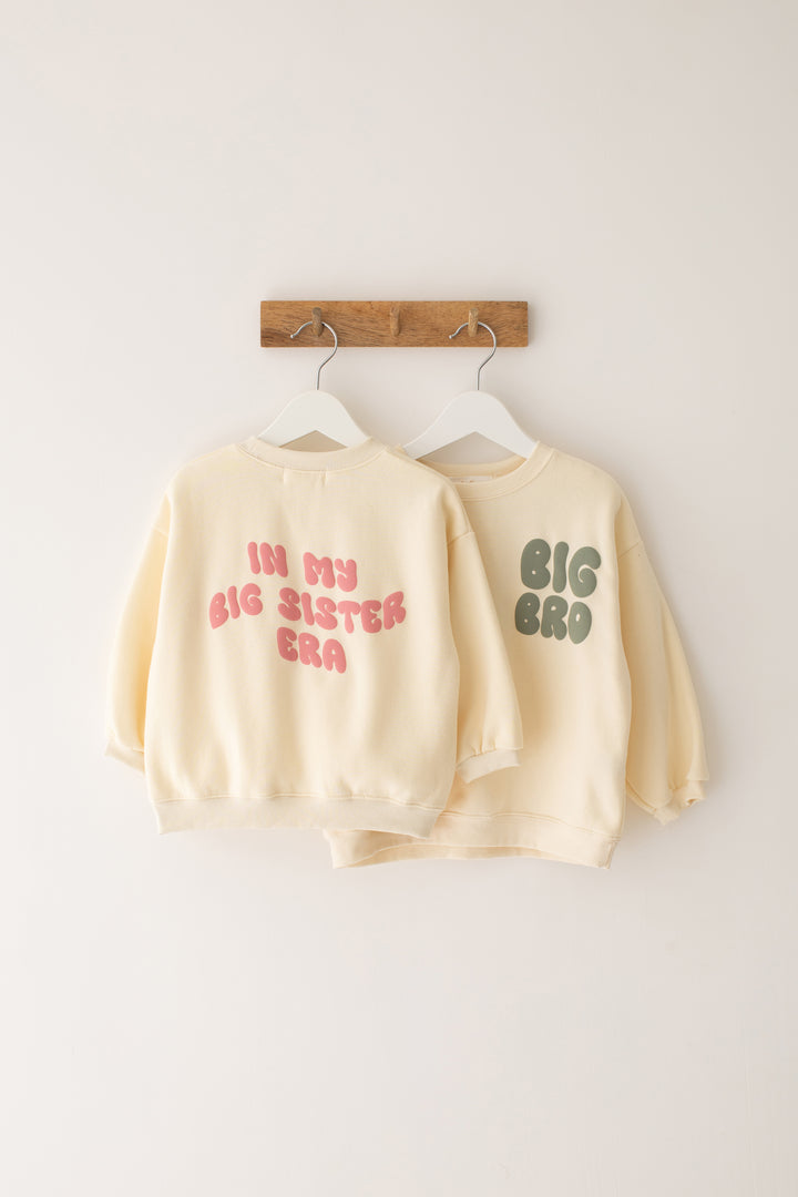 Indi Elle Big Sis Era Swetahsirt - Oversized Fit - Bubble Print