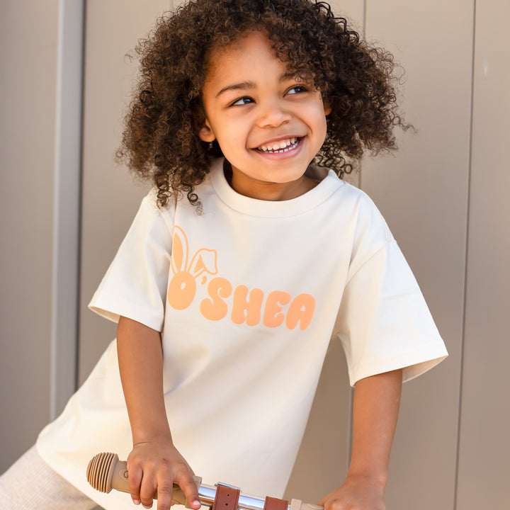 Easter Bunny Vanilla Tshirt - Bubble Print