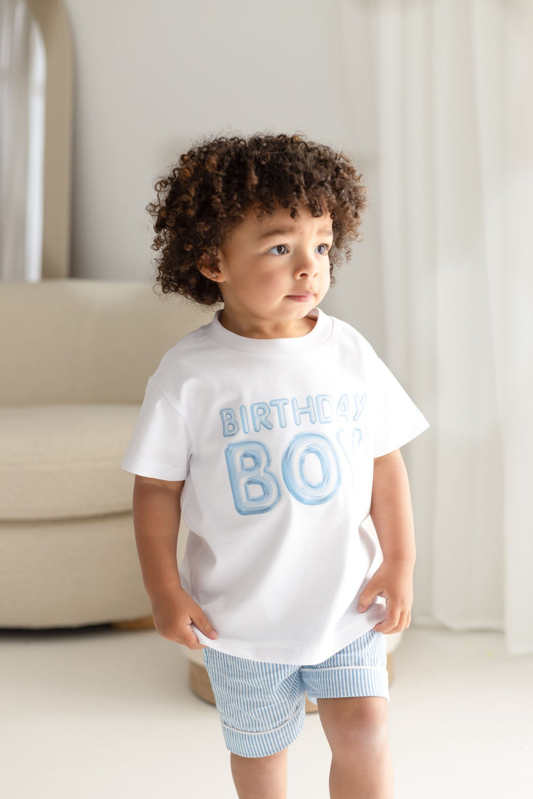 Balloon Birthday Short set - Print