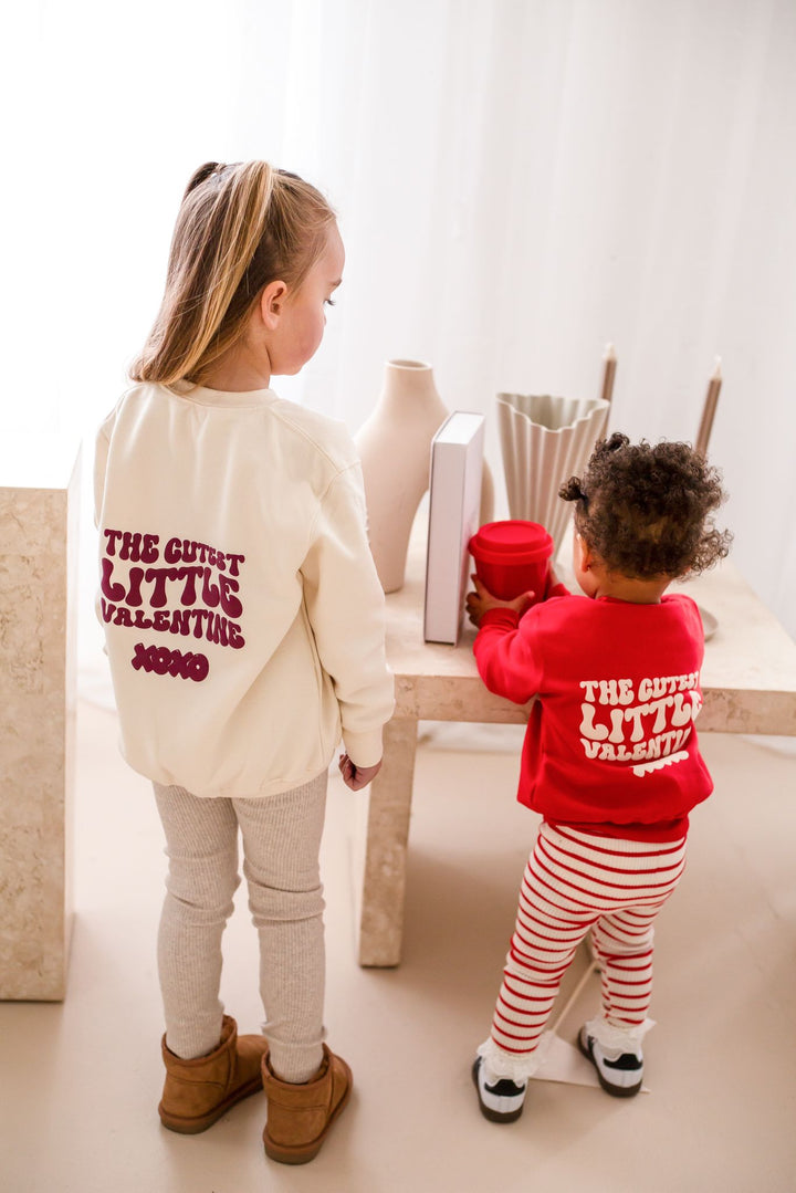 Vanilla Little Valentines Sweatshirt - Bubble print