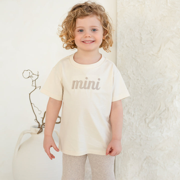 mini Vanilla T-shirt - Embroidered