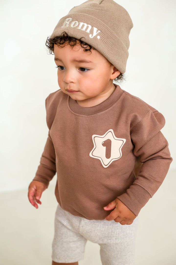 First Rodeo Birthday Sweatshirt - Bubble print