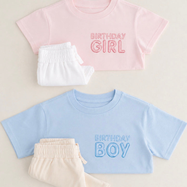 NEXT DAY Balloon Birthday SHORT SET - Print