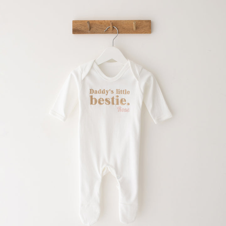 Personalised Little Bestie Romper - Embroidered