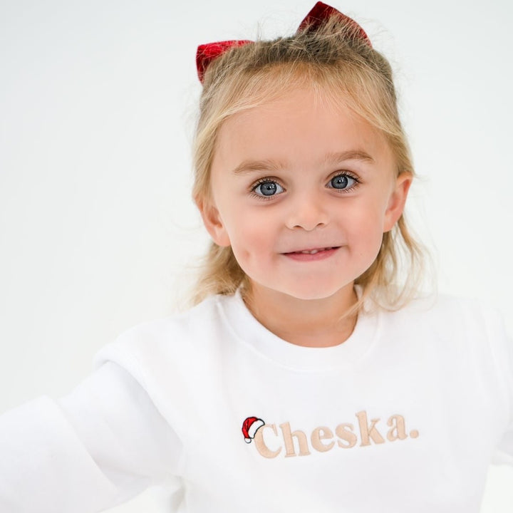 Name Santa Classic Sweatshirt - Embroidered