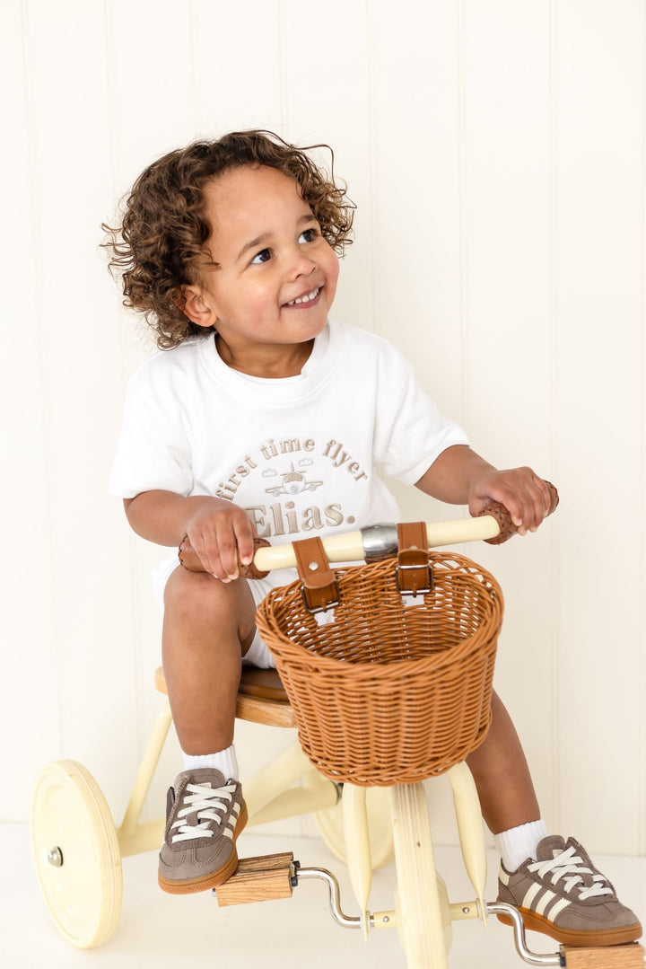 Mini/First Time Flyer Short set - Embroidered