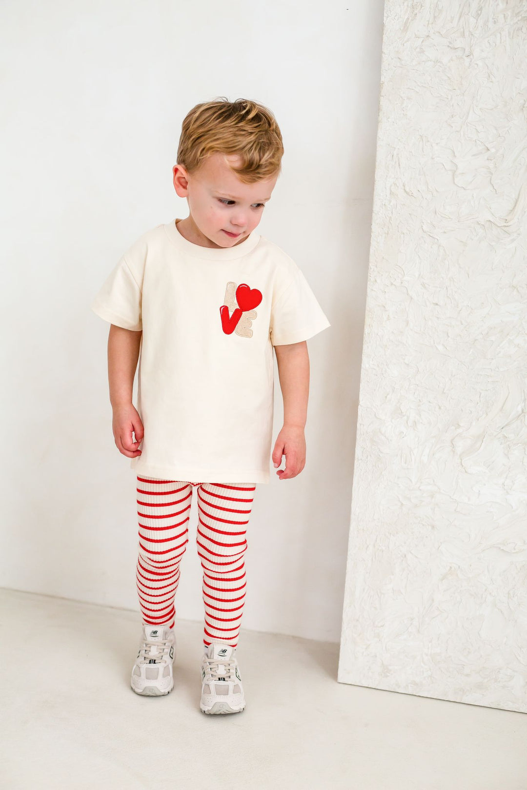 Childrens Matching Vanilla Love Tshirt - Embroidered
