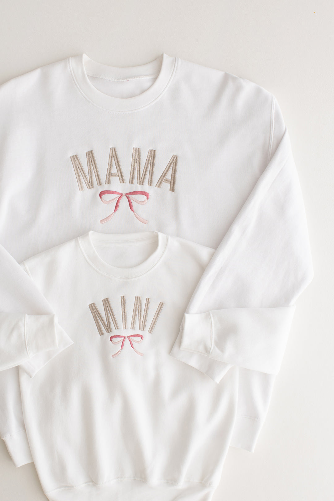 Matching bow oversized sweatshirt - Embroidery