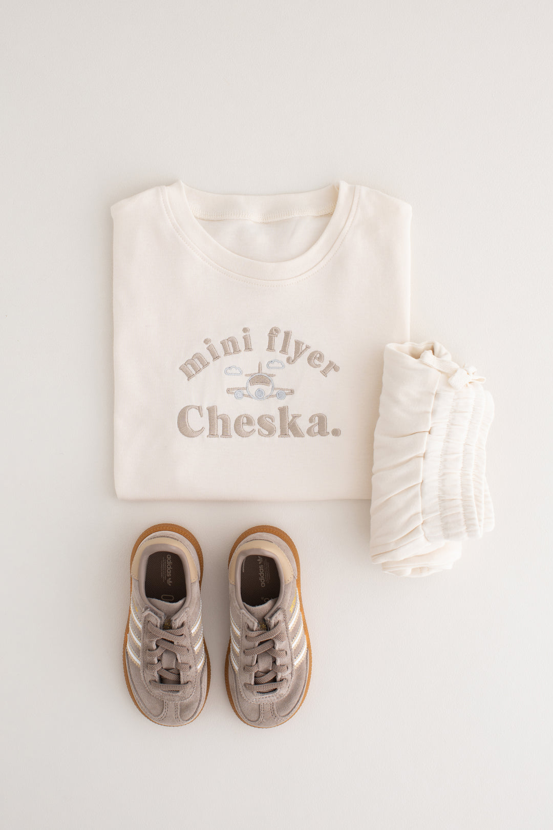 Holiday Flyer Short set - Embroidered