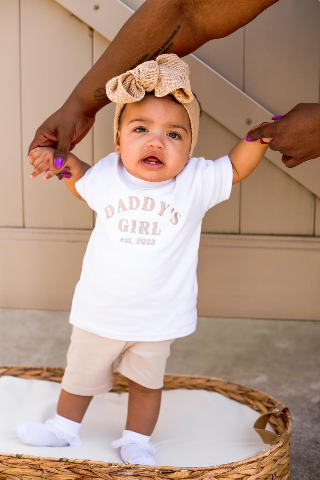 Matching Daddy/Mummy Tshirt Classic - Embroidered