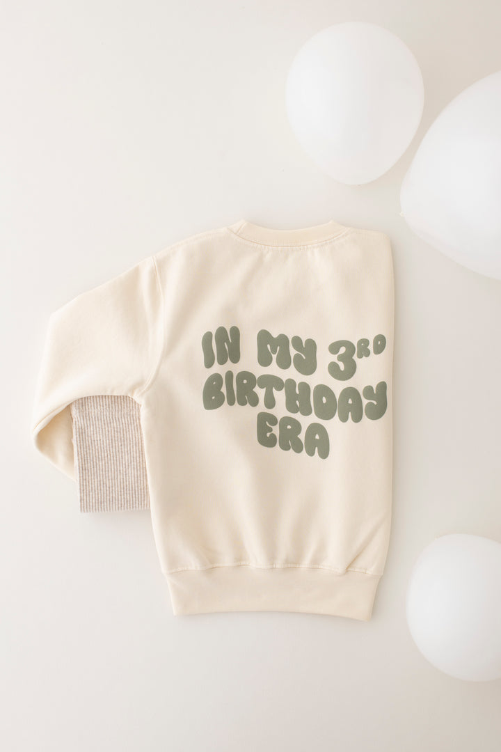 New Birthday Era Sweatshirt - Bubble print
