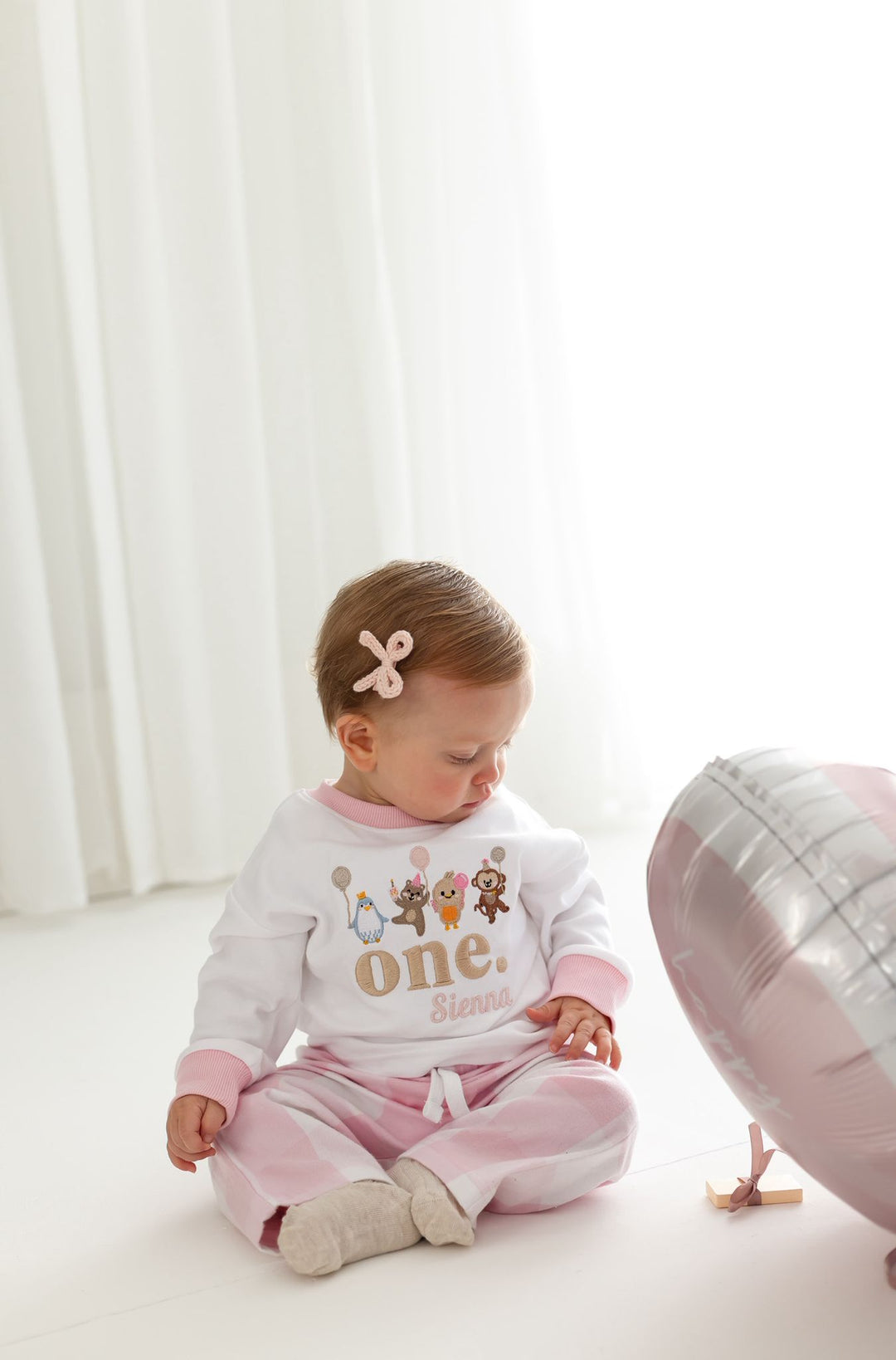 New Checked Birthday PJ Set