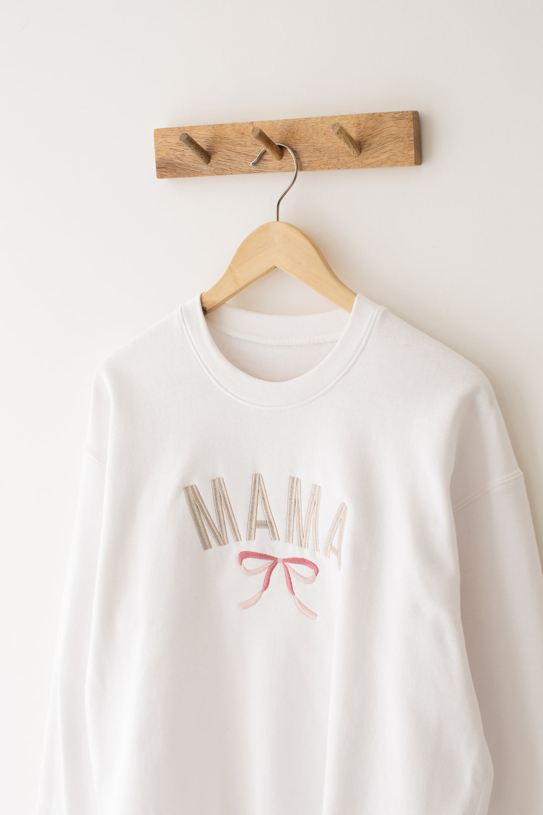 Matching bow oversized sweatshirt - Embroidery