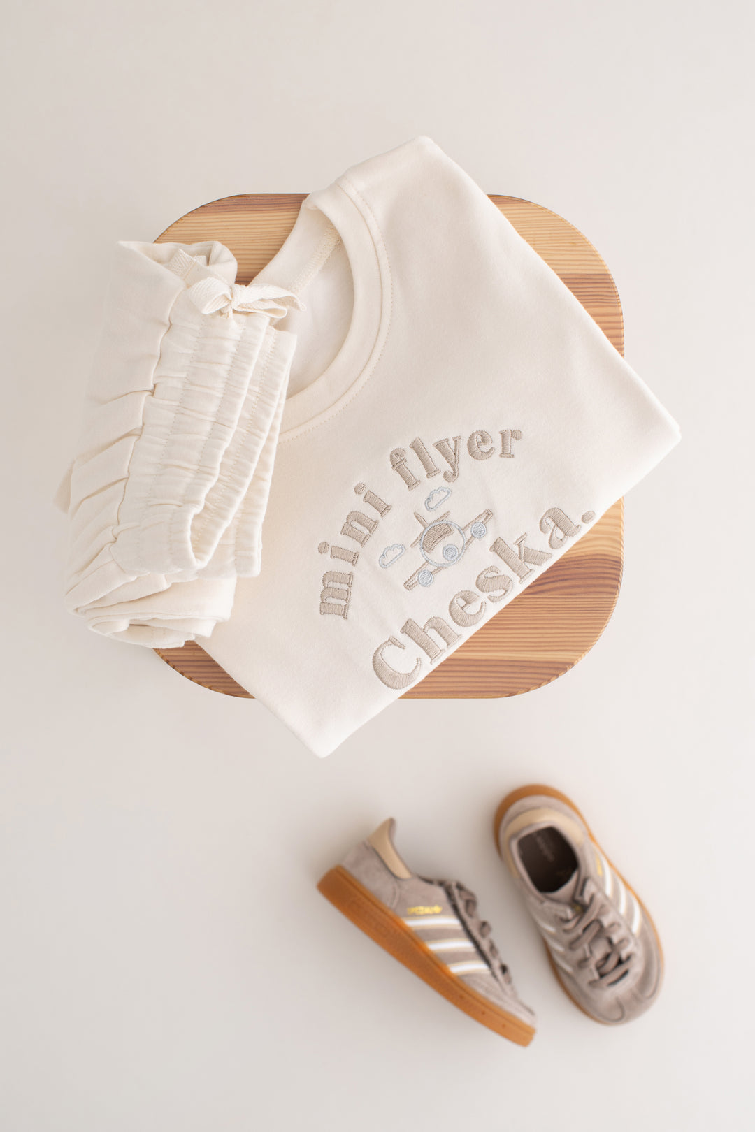 Holiday Flyer Short set - Embroidered