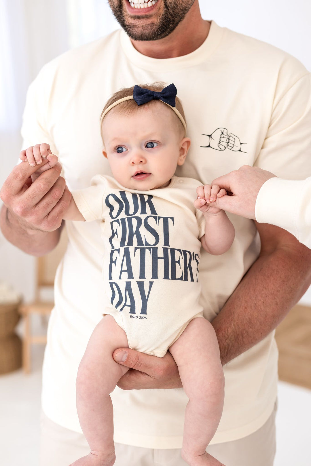 First Father's Day Signature Bodysuit - Matching Print