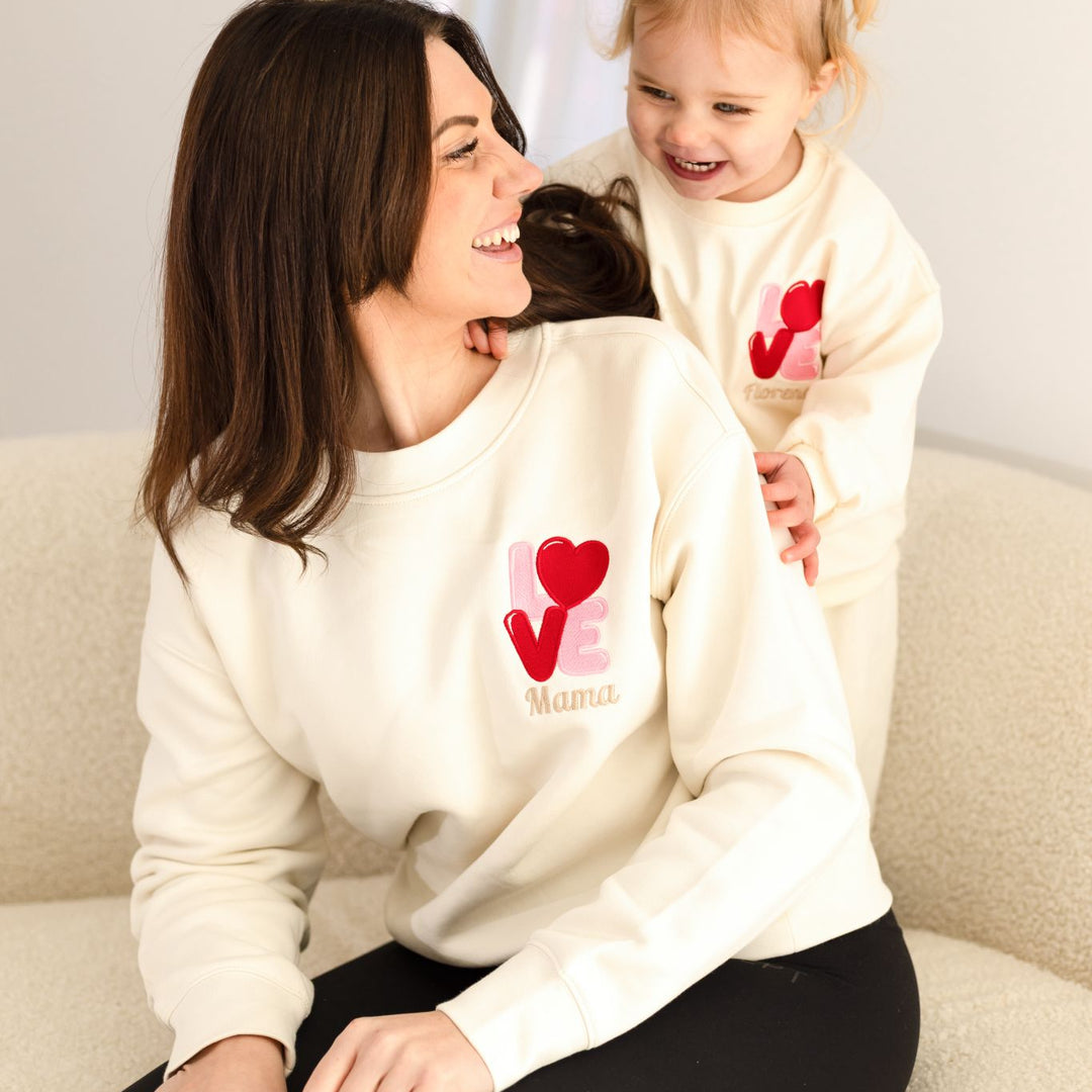 LOVE Adult Sweatshirt - Embroidered