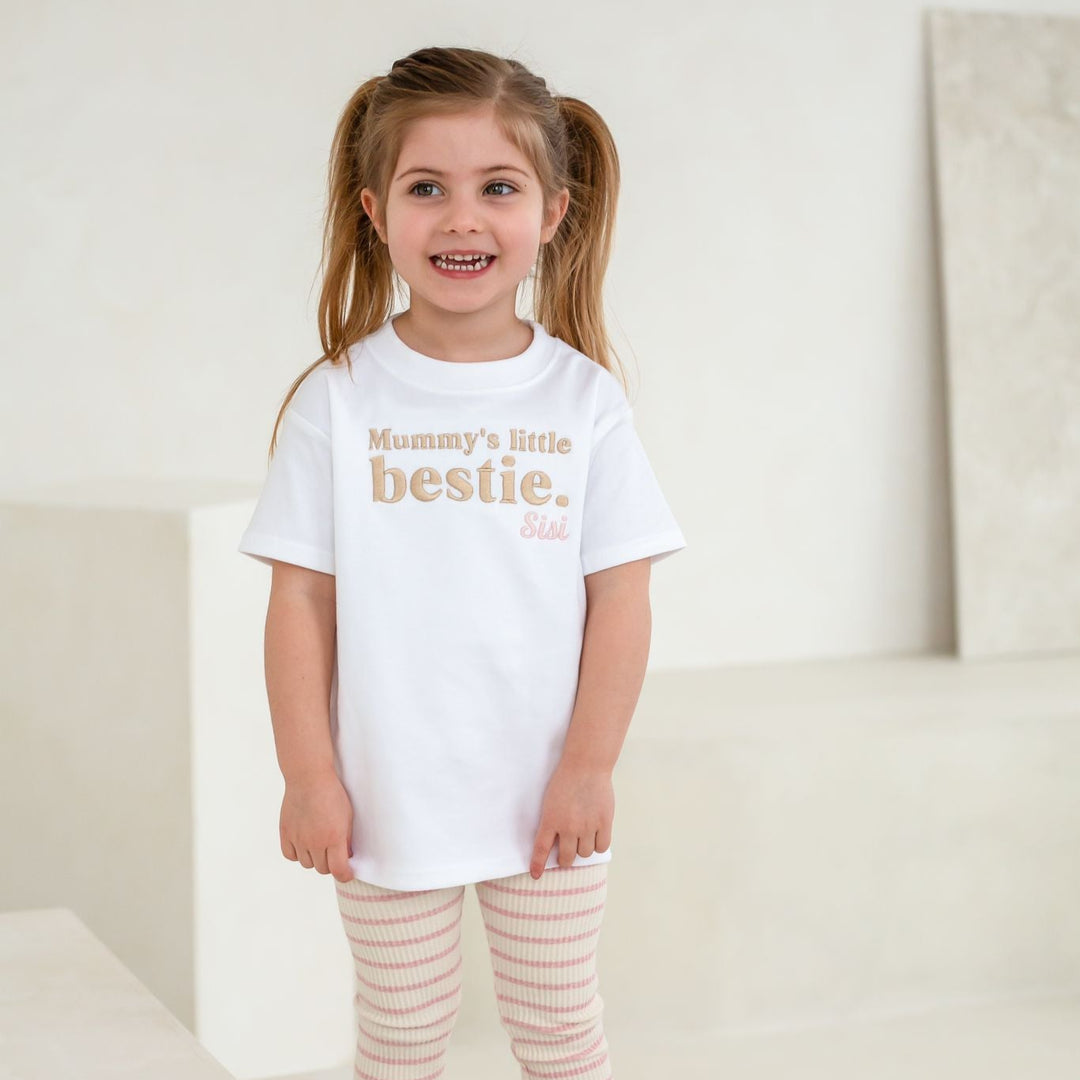 Bestie Personalised classic Tshirt - Embroidered