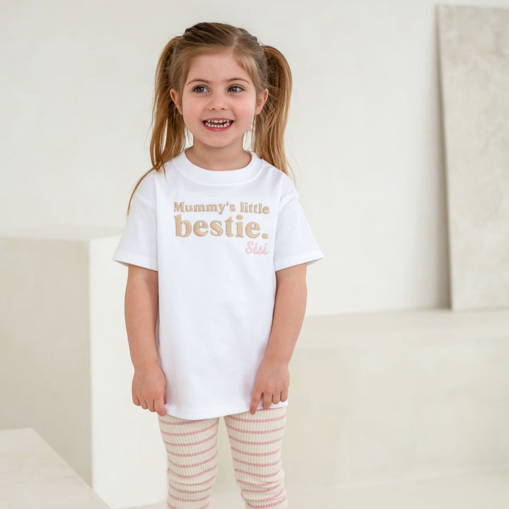 Bestie Personalised classic Tshirt - Embroidered