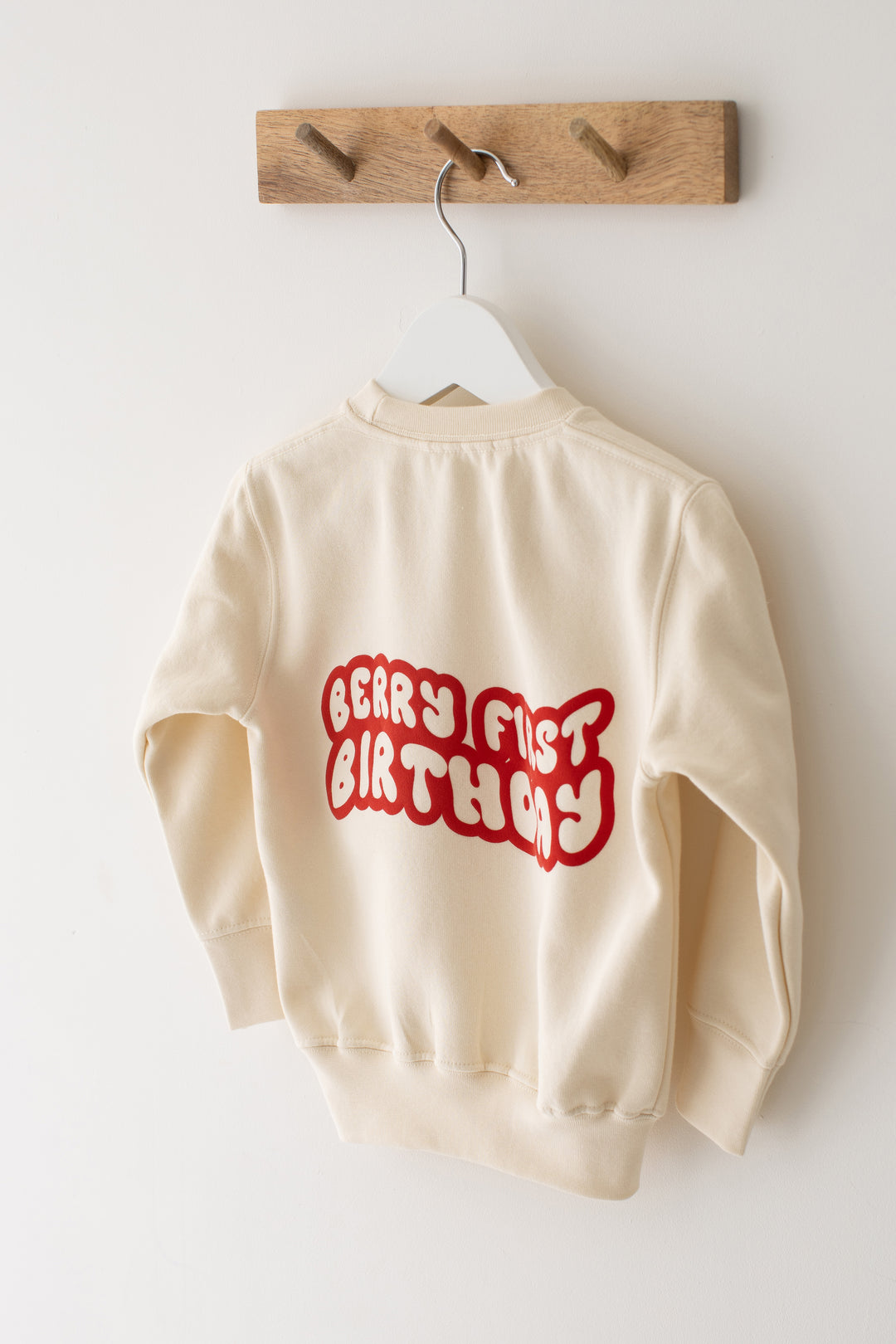 Berry First Birthday Sweatshirt - Bubble print