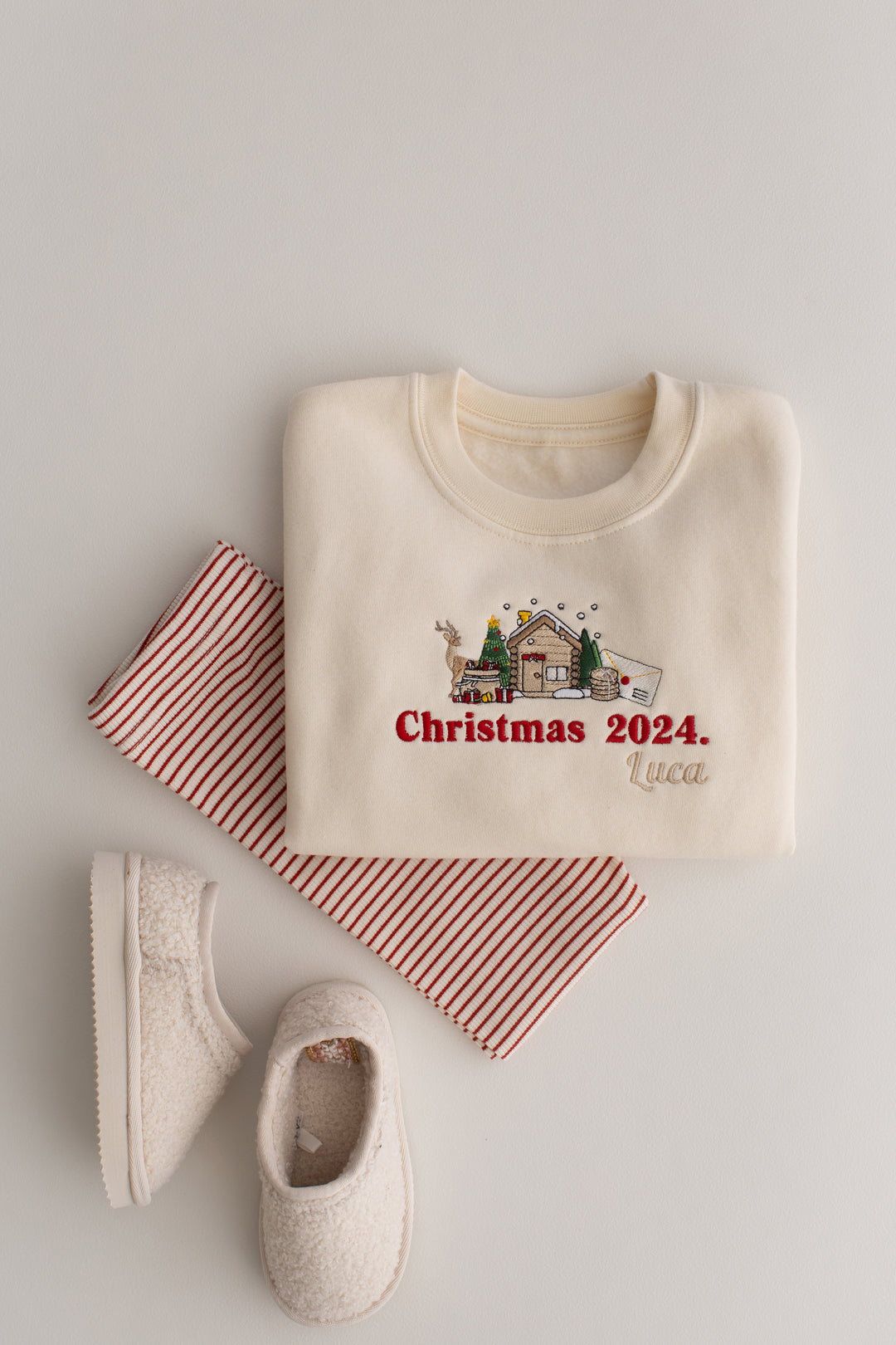 Matching Christmas 2026 Sweatshirt - Embroidered