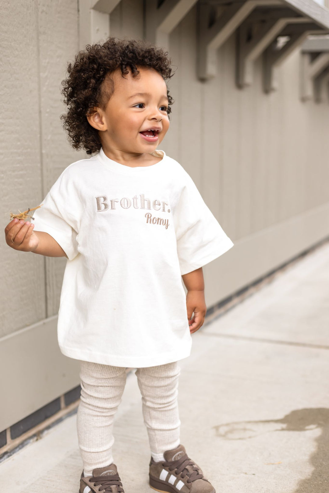 Sibling Name Premium Tshirt - Embroidered
