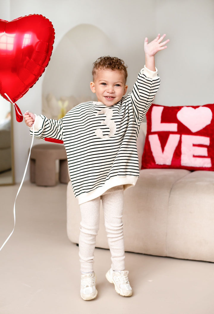 Birthday Heart Sweatshirt - Embroidered