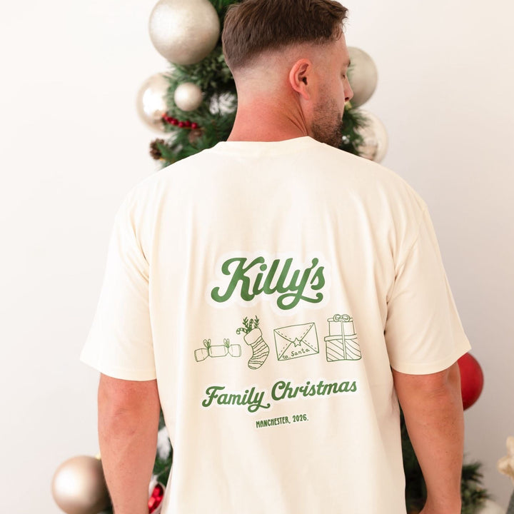 Festive Green Men's Print Set Design