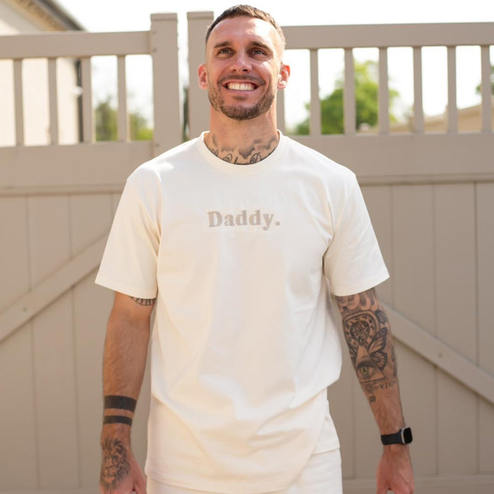 Matching Vanilla Adult  Daddy/Name Tshirt - Embroidered