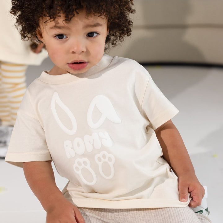 Bunny Name Tshirt - Bubble Print