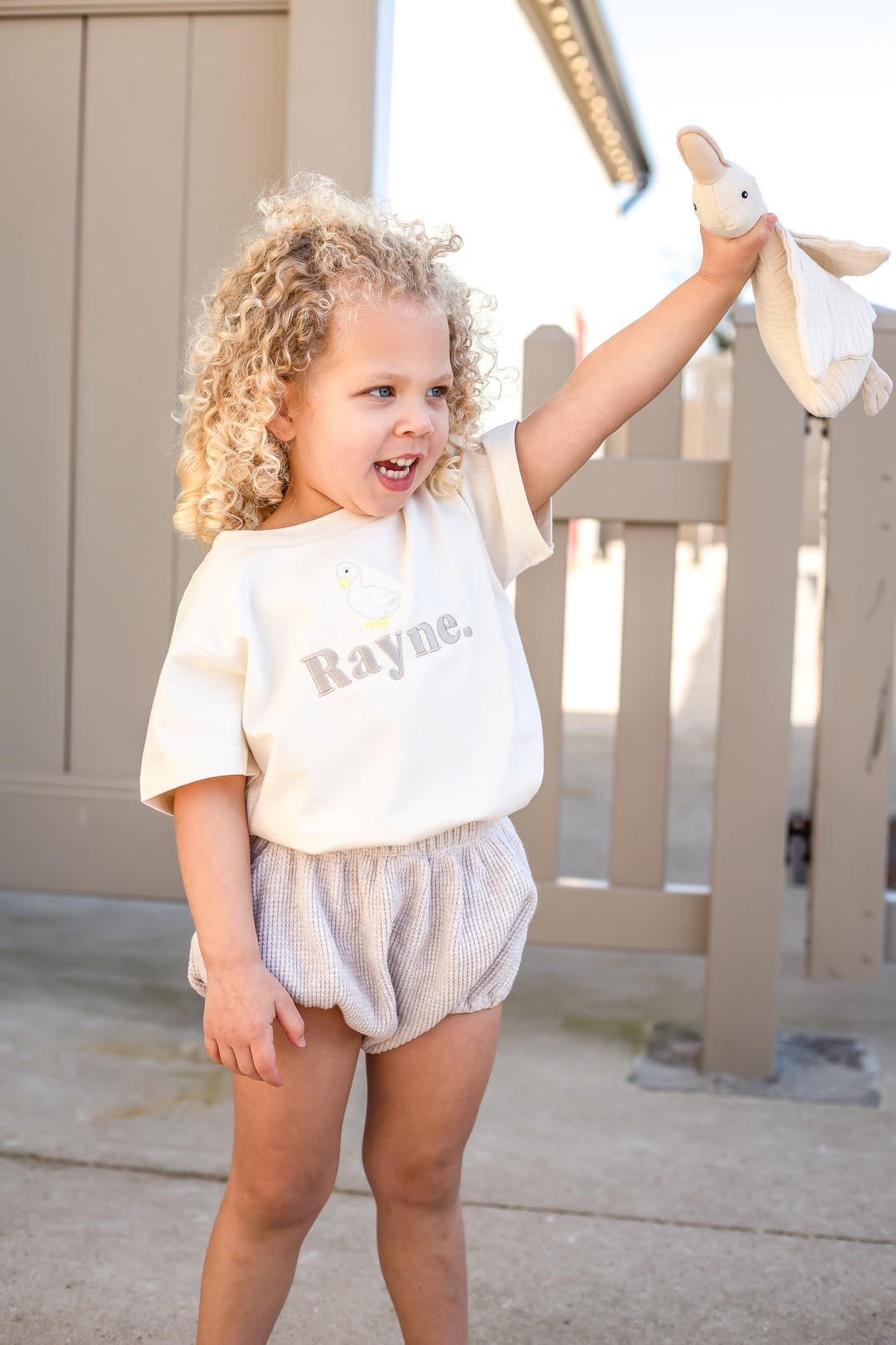 Goose Vanilla Name Tshirt - Embroidered