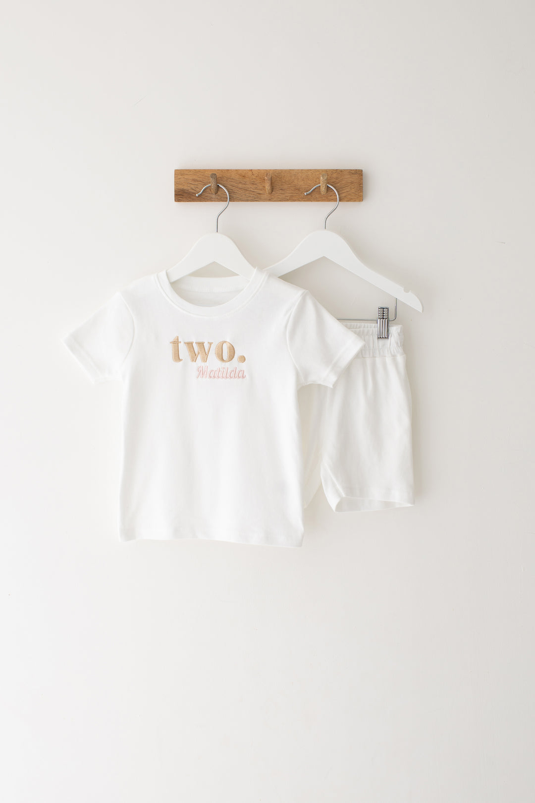 Birthday Short set - Embroidered