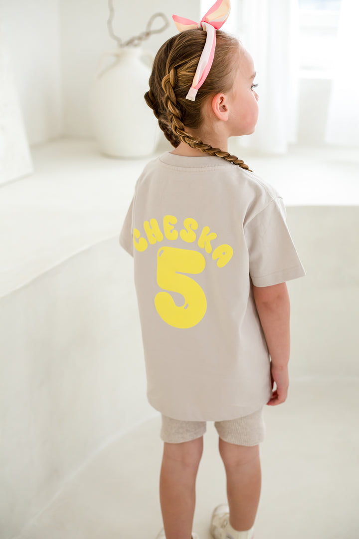 NEXT DAY New Birthday Name Tshirt - Bubble Print