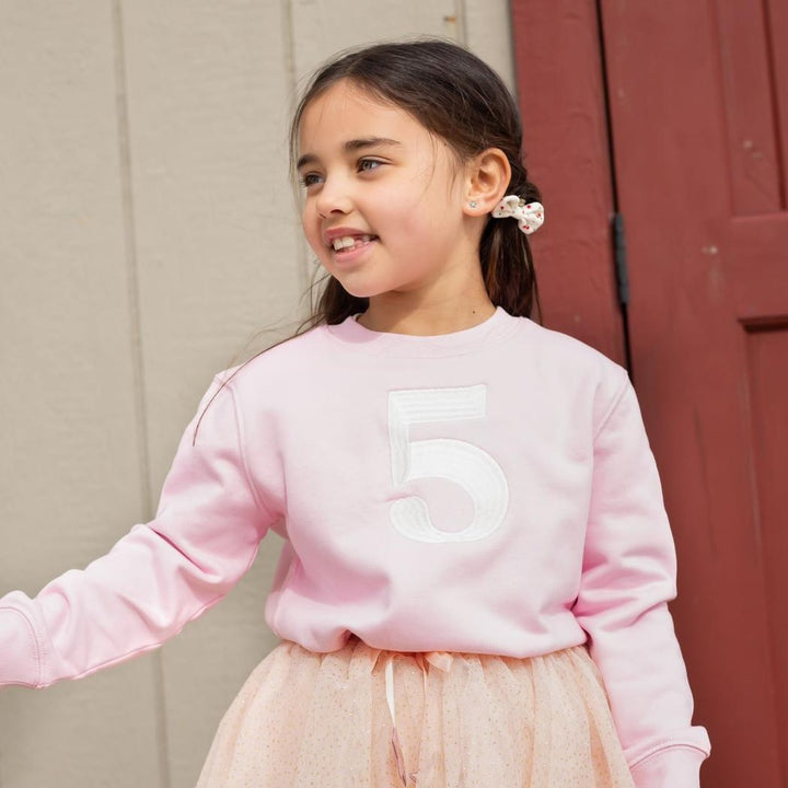 Number Sweatshirt - Embroidered