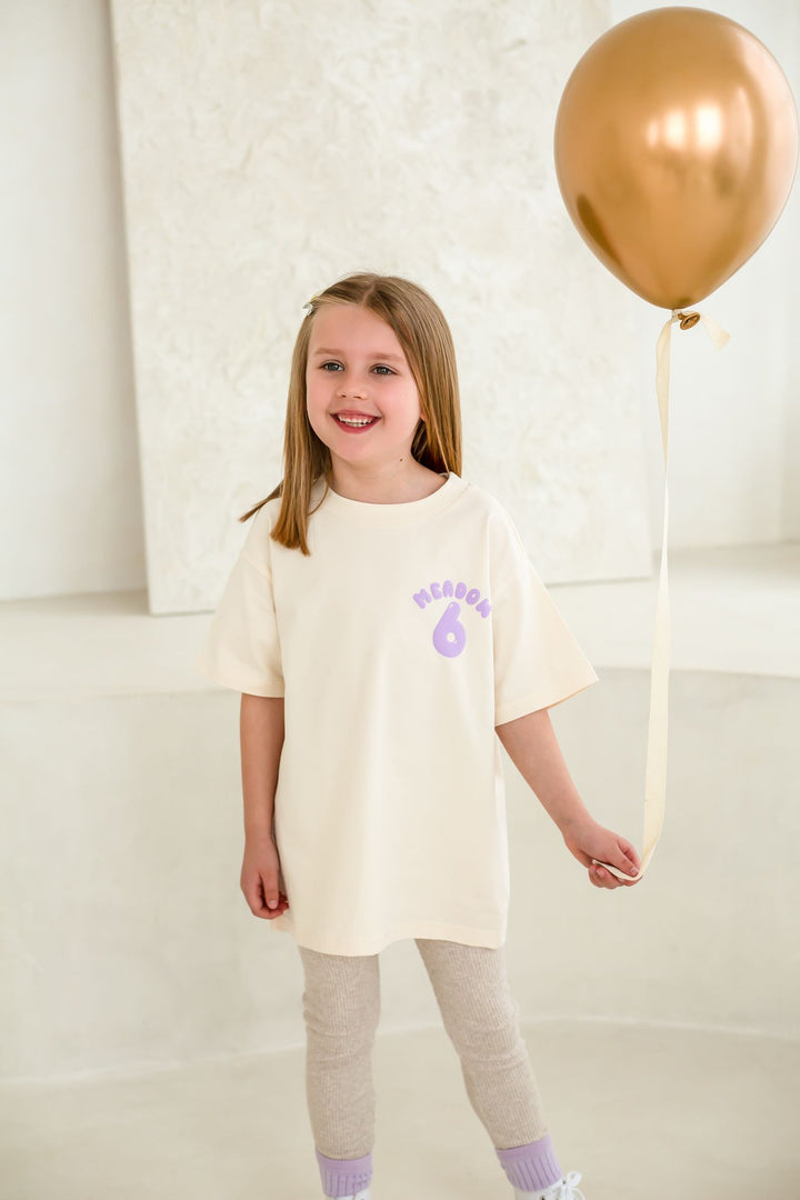 New Birthday Name Tshirt - Bubble Print