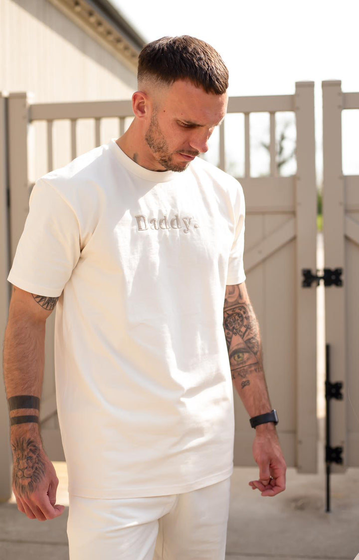 Matching Vanilla Adult  Daddy/Name Tshirt - Embroidered