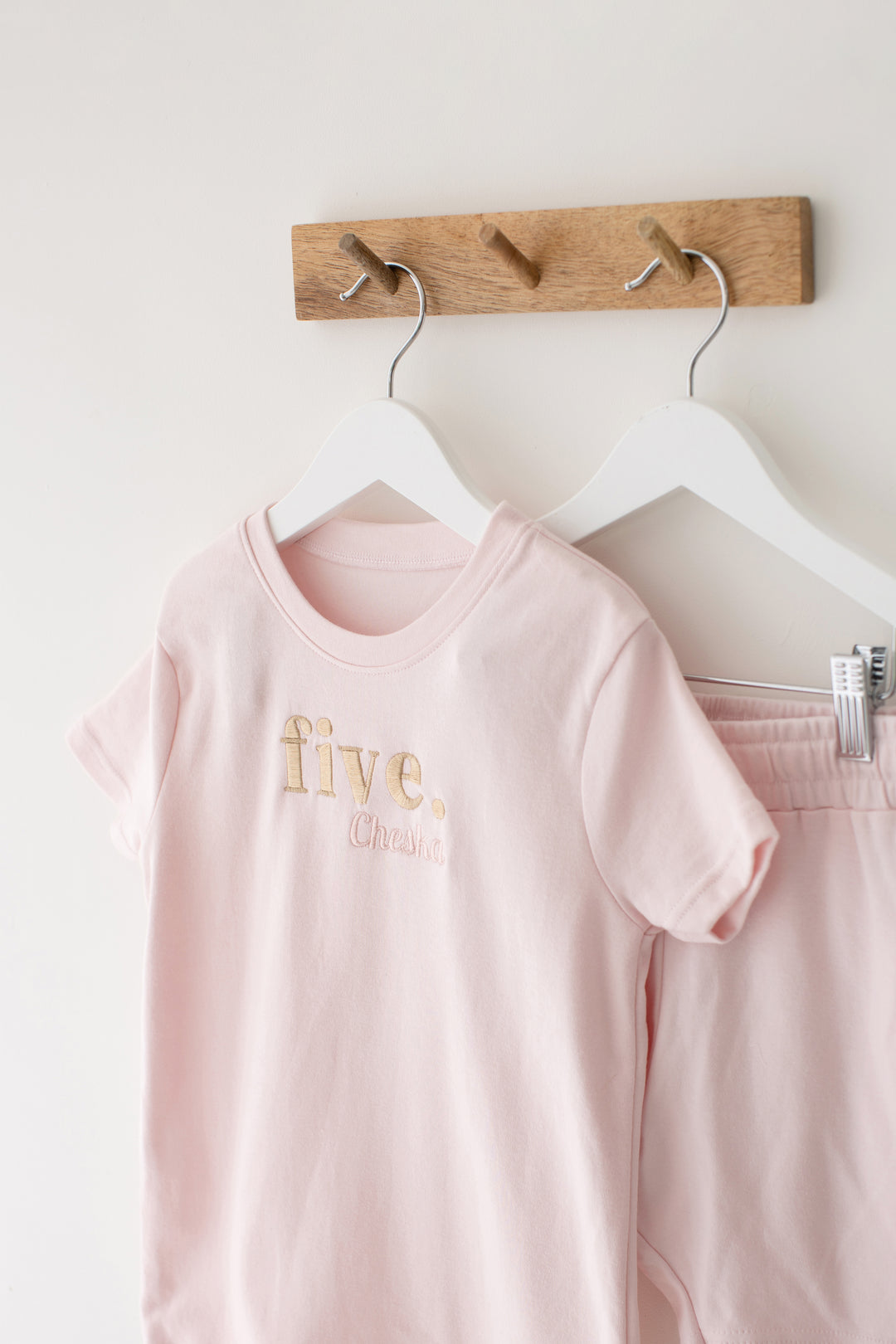 Birthday Short set - Embroidered