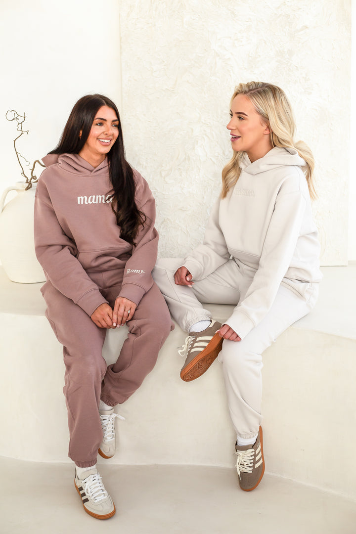 The mama Hoodie - Embroidery (Dolce Mauve)