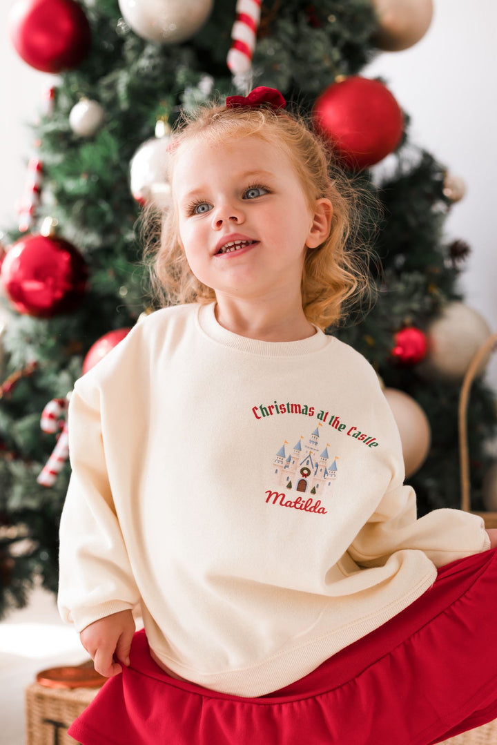 Castle Inspired Festive Personalised Sweatshirt - Print