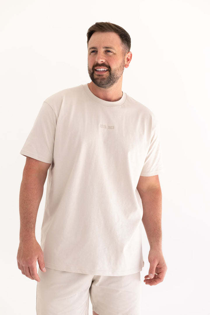 Adult ESTD. Tshirt - Matching Embroidery