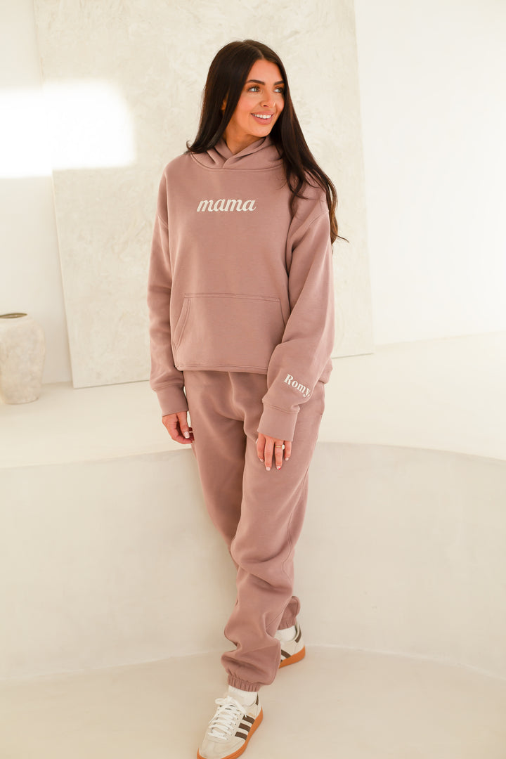 The mama Hoodie - Embroidery (Dolce Mauve)