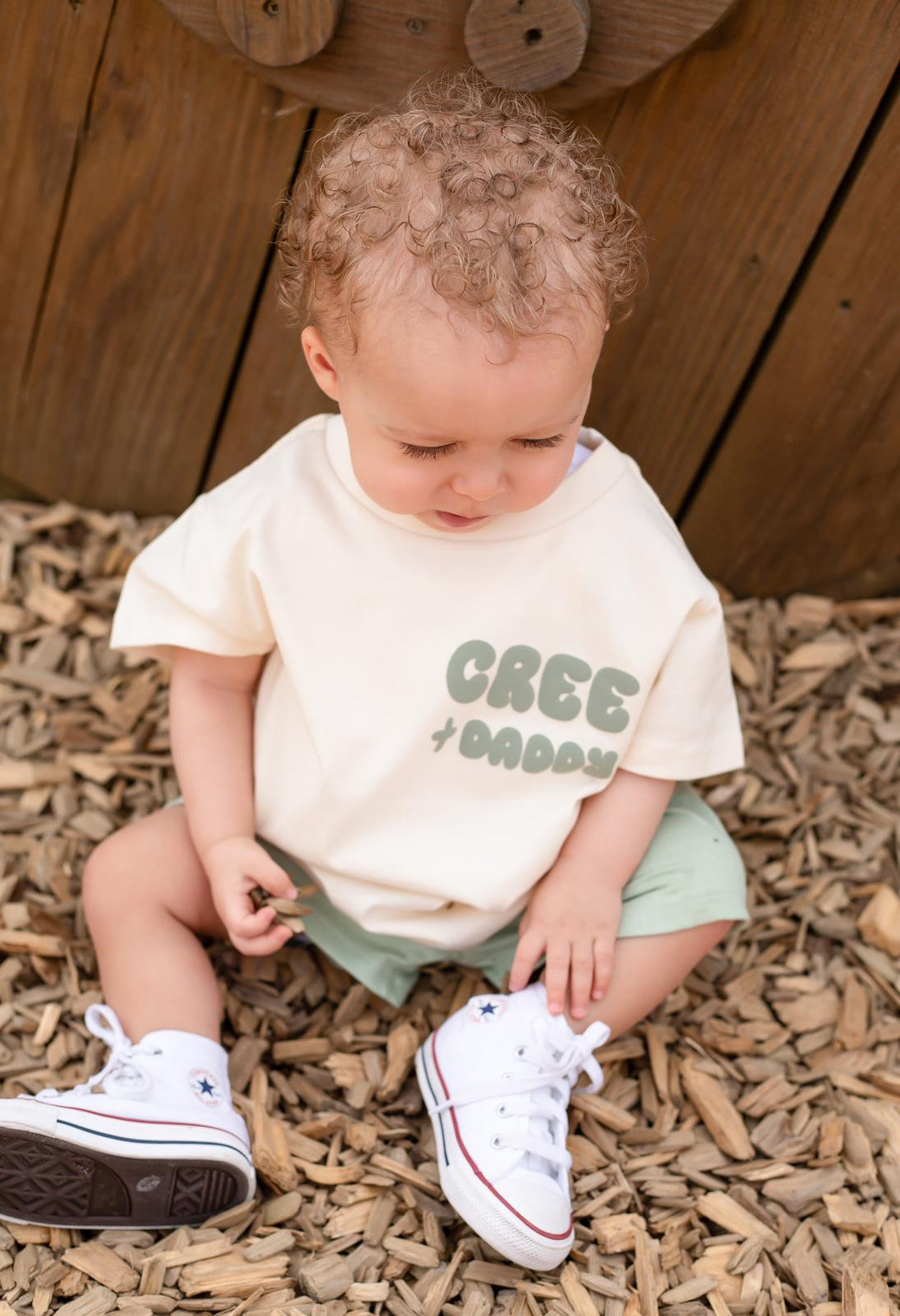 New Style Vanilla Personalise Father's Day Tshirt - Bubble Print