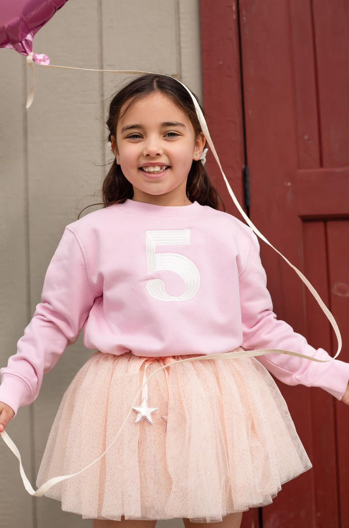Number Sweatshirt - Embroidered